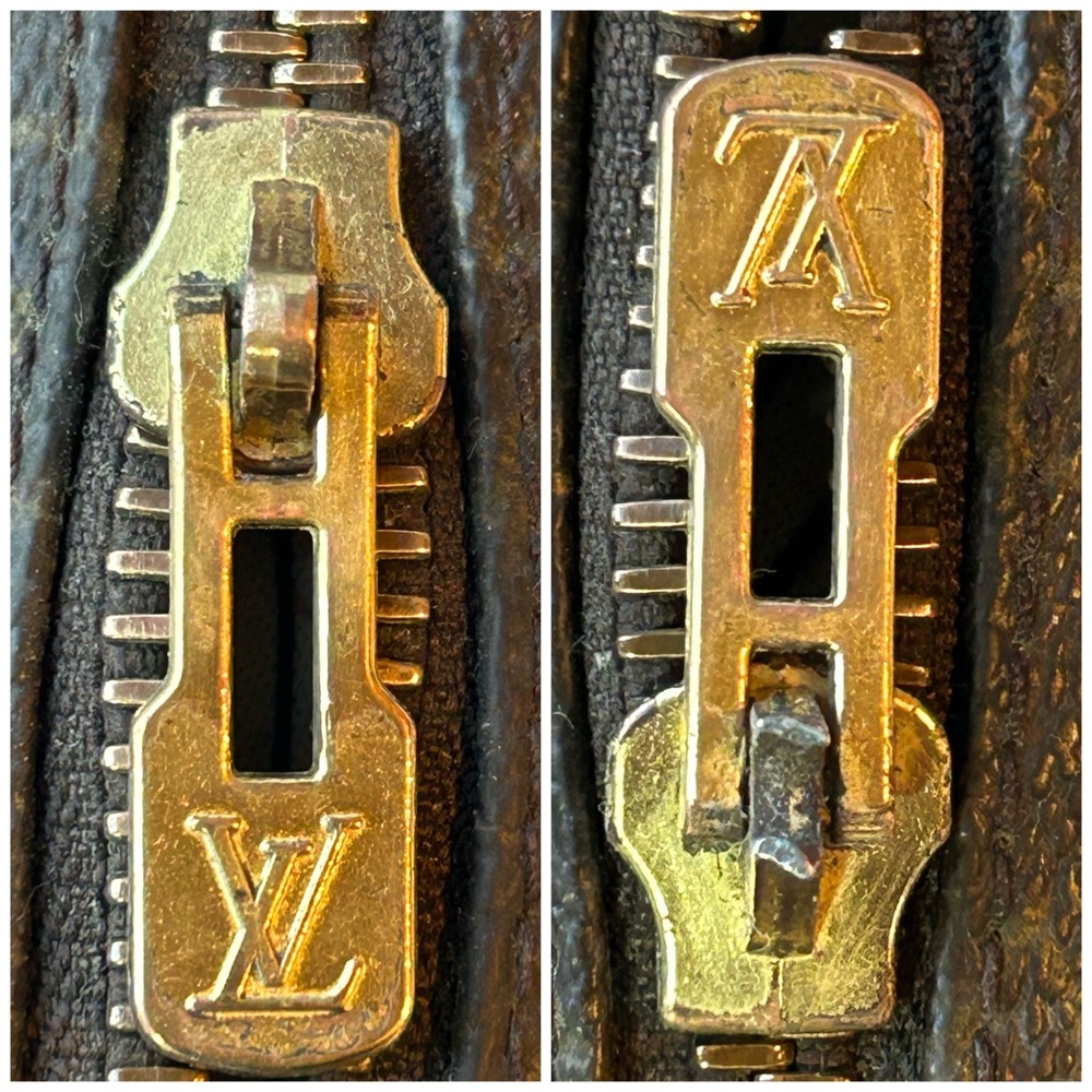 Authentic Louis Vuitton 20" double zipper with 2 larger size zipperheads - Picture 3 of 9